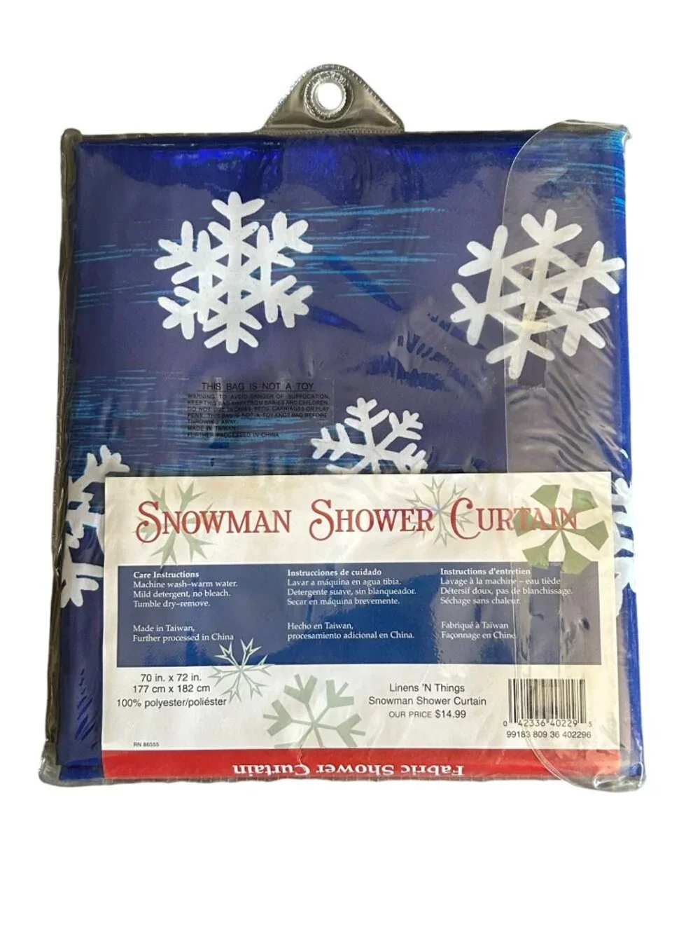 Snowman Shower Curtain 70